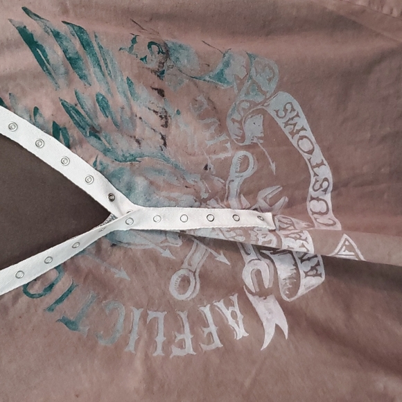 Affliction American Customs Turkey Henley T-Shirt NWT - Picture 4 of 9